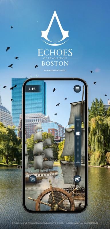 Concept composition of an 18th-century naval scene at Boston Harbour, portrait orientation